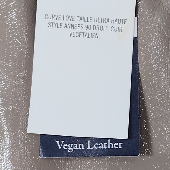 ABERCROMBIE & FITCH FAUX LEATHER THE 90s STRAIGHT ULTRA HIGH RISE SIZE 27/24R - Picture 7 of 10